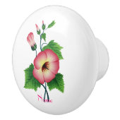 Vroege roze bloemen Thunder_Cove Keramische Knop (Rechts)