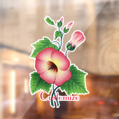 Vroege roze bloemen Thunder_Cove Raamsticker (Vel 2)