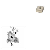 Vroege roze bloemen Thunder_Cove Rubberstempel (Gestempeld)
