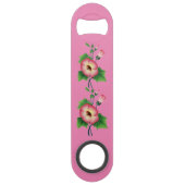 Vroege roze bloemen Thunder_Cove Speed Flessenopener (Achterkant)