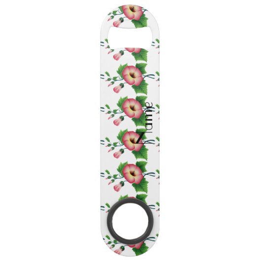 Vroege roze bloemen Thunder_Cove Speed Flessenopener (Voorkant)