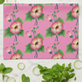 Vroege roze bloemen Thunder_Cove Theedoek (Gevouwen)