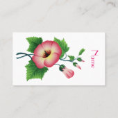 Vroege roze bloemen Thunder_Cove Visitekaartje (Achterkant)