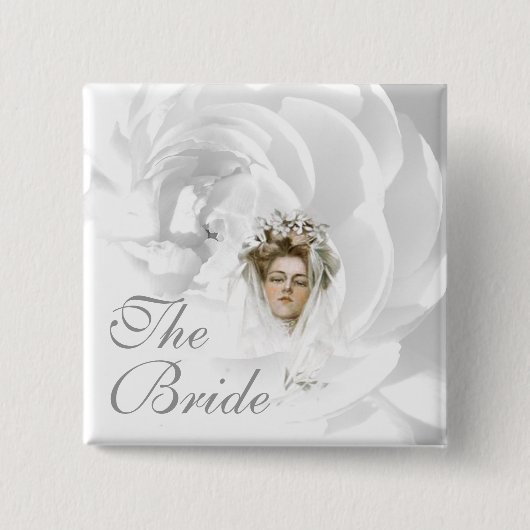 Vroege Schatje Boileau Bride Button (Voorkant)