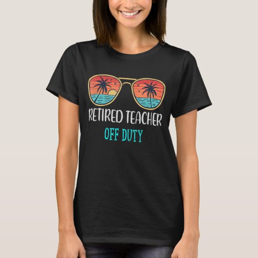Vroege schooldag in ruste Leraar uit dienst T-shirt (Voorkant)