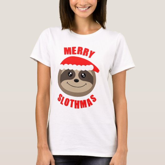 Vroege Slothmas met kerst T-Shirt (Voorkant)