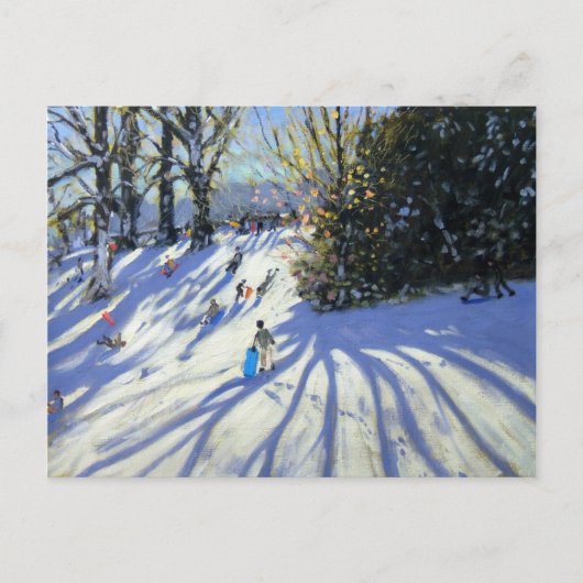 Vroege sneeuw Darley Park Briefkaart (Voorkant)
