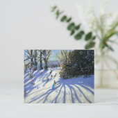Vroege sneeuw Darley Park Briefkaart (Staand voorkant)