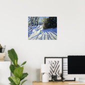 Vroege sneeuw Darley Park Poster (Thuiskantoor)