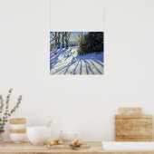 Vroege sneeuw Darley Park Poster (Keuken)