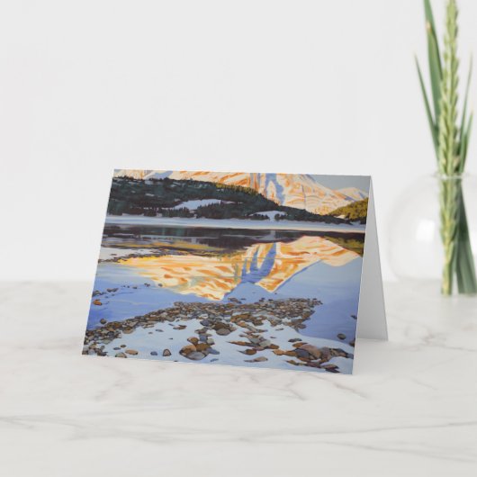 "Vroege sneeuw in Kananaskis"-feestkaart Feestdagen Kaart (Voorkant)