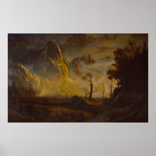 Vroege sneeuw in Yosemite Valley, Sentinel Rock Poster (Voorkant)