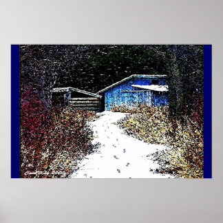 Vroege sneeuw poster