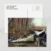 Vroege sneeuwval op de Cherohala Skyway Briefkaart (Voorkant / Achterkant)