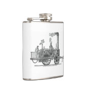 Vroege stoamlocomotief heupfles (Rechts)