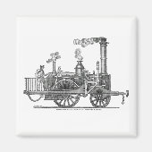 Vroege stoamlocomotief magneet (Voorkant)