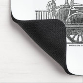 Vroege stoamlocomotief muismat (Hoek)