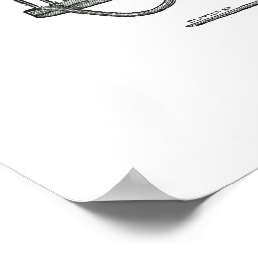 Vroege stoamlocomotief poster (Hoek)