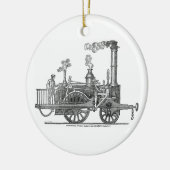 Vroege Stoomlocomotief Keramisch Ornament (Links)