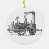 Vroege Stoomlocomotief Keramisch Ornament (Achterkant)