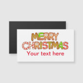 Vroege tekst met kerstmis Woorden Aangepaste tekst (Voorkant / Achterkant)