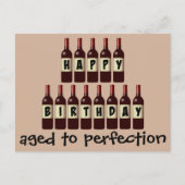 Vroege tot perfecte wijn Lover Happy Birthday Briefkaart (Voorkant)