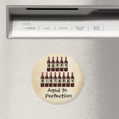 Vroege tot perfecte wijn Lover Happy Birthday Magneet (Insitu (Vaatwasser))