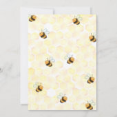 Vroege verjaardag van Happy Bee Day Kaart (Achterkant)