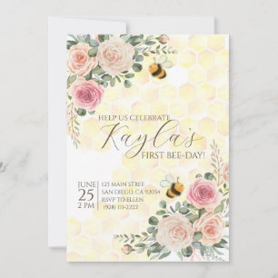 Vroege verjaardag van Happy Bee Day Kaart