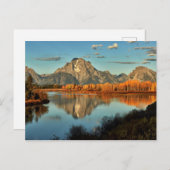 Vroege verlichting in Wyoming aan Oxbow Bend Briefkaart (Voorkant / Achterkant)