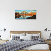 Vroege verlichting in Wyoming aan Oxbow Bend Canvas Afdruk (Insitu (Slaapkamer))