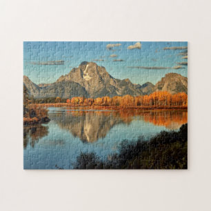 Vroege verlichting in Wyoming aan Oxbow Bend Legpuzzel