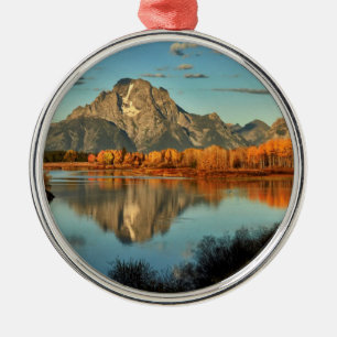 Vroege verlichting in Wyoming aan Oxbow Bend Metalen Ornament