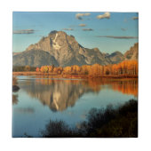 Vroege verlichting in Wyoming aan Oxbow Bend Tegeltje (Voorkant)