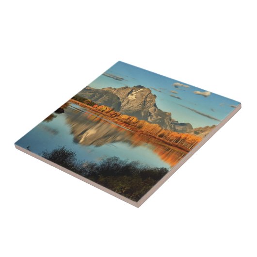 Vroege verlichting in Wyoming aan Oxbow Bend Tegeltje (Zijkant)