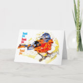 Vroege vogel #170109 bedankkaart (Voorkant)