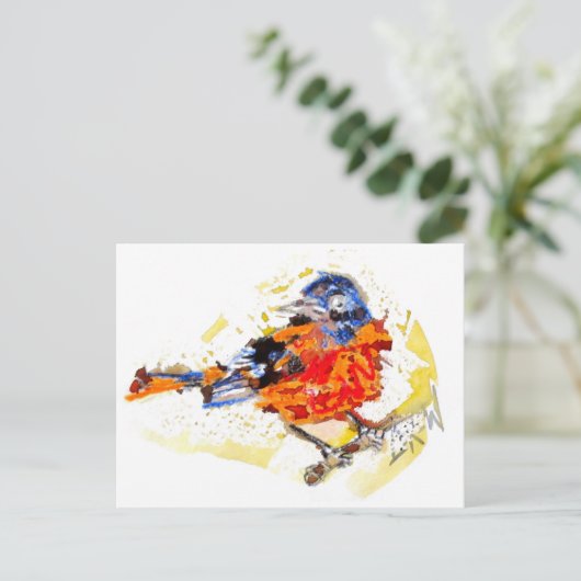 Vroege vogel #170109 briefkaart (Staand voorkant)