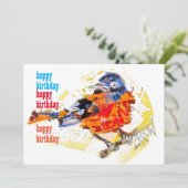 Vroege vogel #170109 kaart (Staand voorkant)