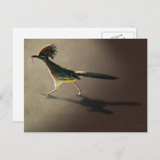 Vroege vogel, briefkaart (Voorkant / Achterkant)