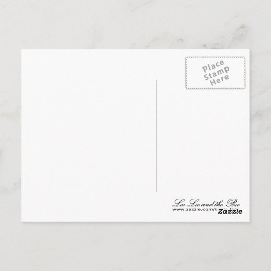 Vroege vogel, briefkaart (Achterkant)