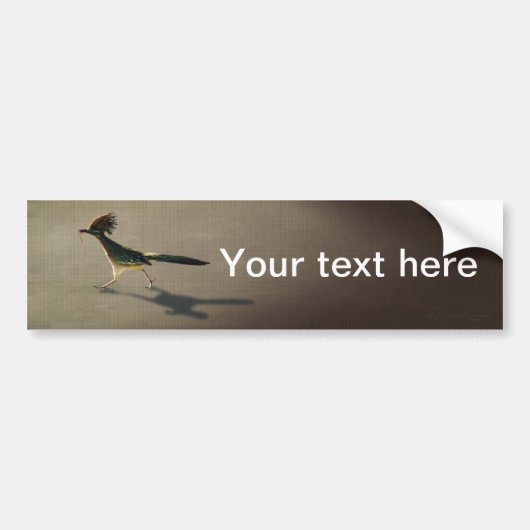 Vroege vogel, bumpersticker (Voorkant)