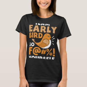 Vroege Vogel Ik Haat Ochtend Mensen Vintage Mannen T-shirt