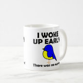 Vroege vogel krijgt de worm die vroeg en zonder wo koffiemok (Voorkant rechts)