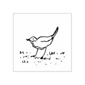 Vroege Vogel Penlijn Kunsttekening Rubberstempel (Afrduk)