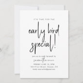 Vroege Vogel Speciale Pensioen Partij Uitnodiging (Voorkant)