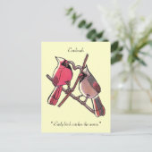 " Vroege vogel vangt de worm."Briefkaart Briefkaart (Staand voorkant)