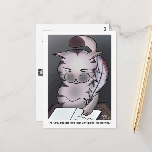 Vroege vogelBriefkaart Briefkaart (Voorkant / Achterkant in situ)