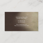 Vroege vogelkaart, sjabloon voor visitekaartjes (Achterkant)