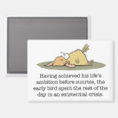 vroege-vogelmagneet magneet (Voorkant / Achterkant)