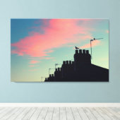 Vroege vogels canvas afdruk (Insitu (Houten vloer))